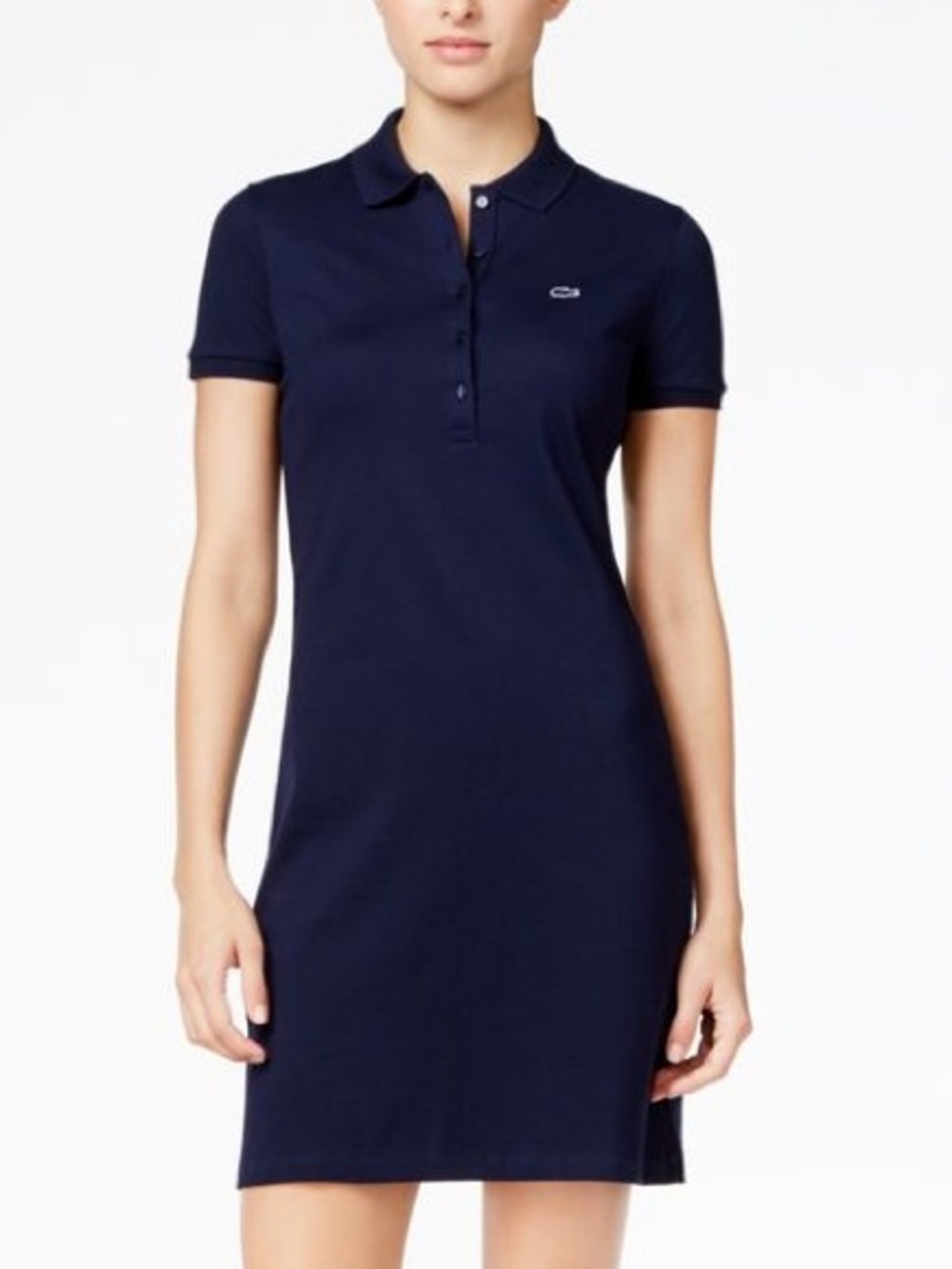 Lacoste Women's Slim Fit Stretch Mini Piqué Polo Dress Size 42